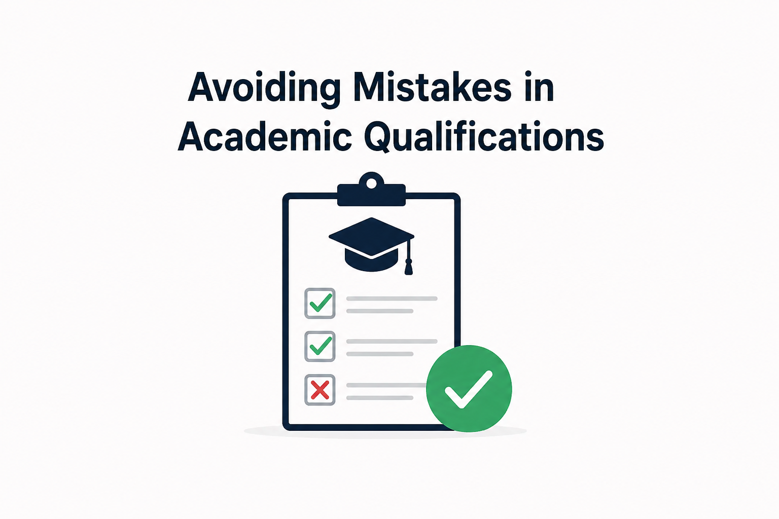 Avoiding Mistakes in Academic Qualifications