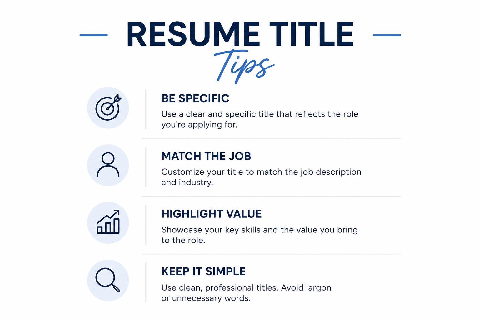 Resume Title Tips